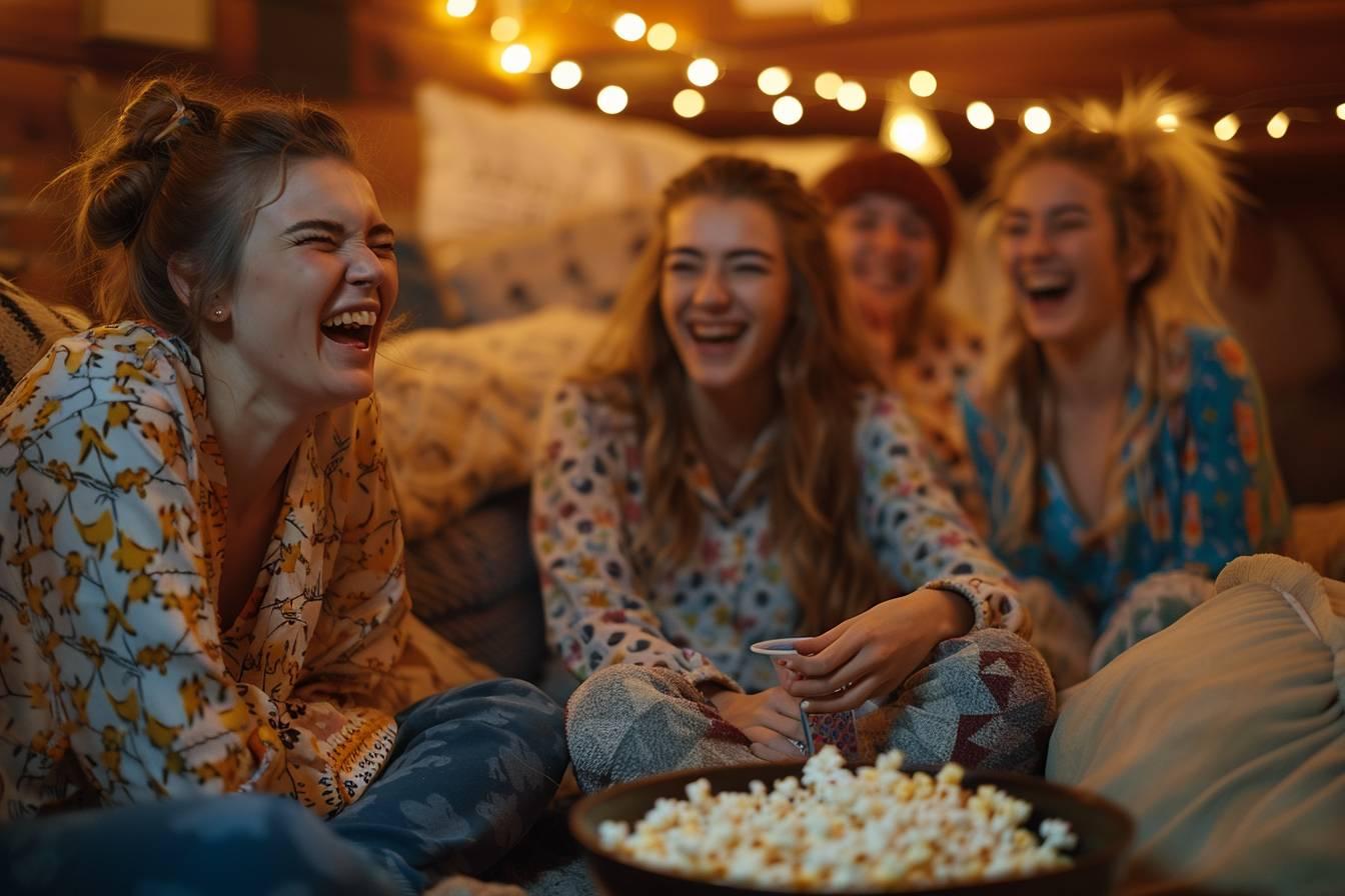 10 Activités amusantes pour une soirée pyjama réussie : jeux, films et challenges entre amis