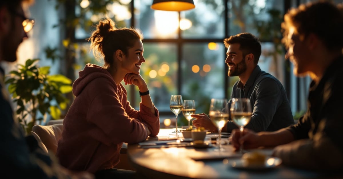Animation soirée entreprise : collaborateurs réunis lors d'un événement festif et convivial
