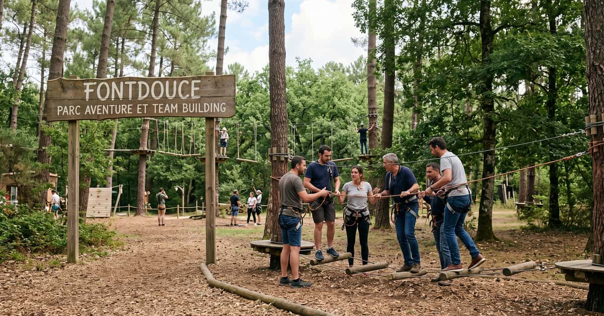 Fontdouce parc aventure et team building en Charente-Maritime