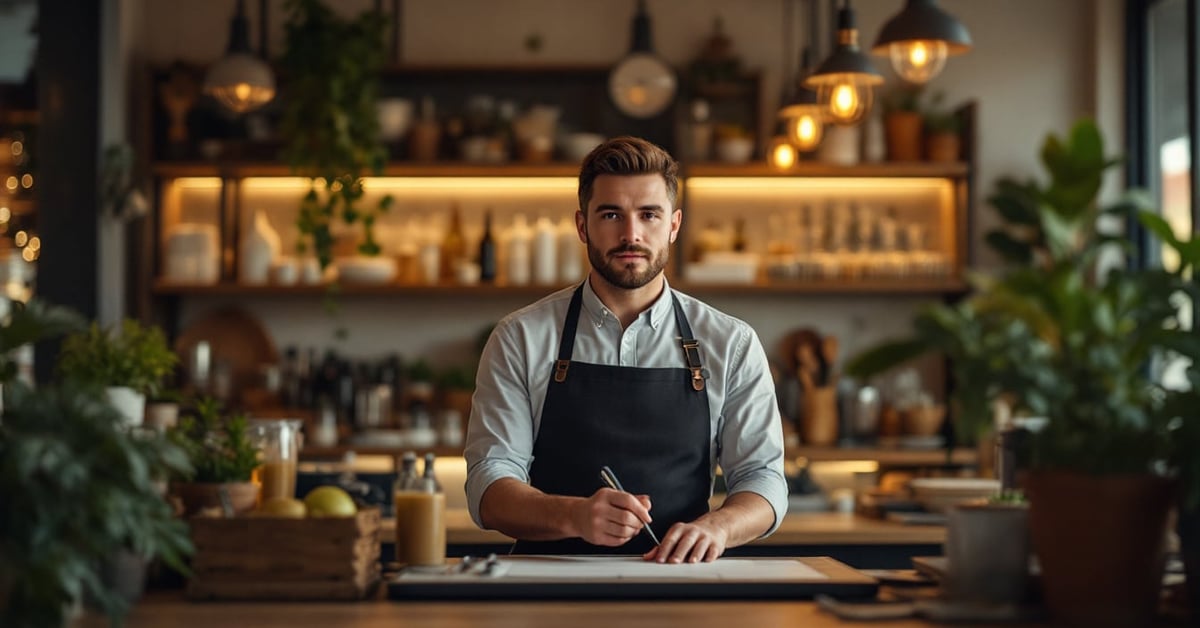 Traiteur événementiel présentant un buffet gastronomique élégant lors d'un événement professionnel