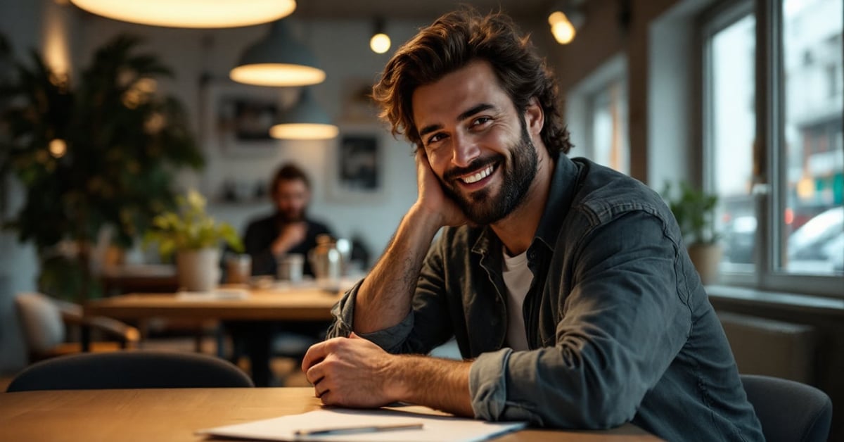 Afterwork convivial à Guebwiller : collègues réunis autour de verres dans un bar moderne