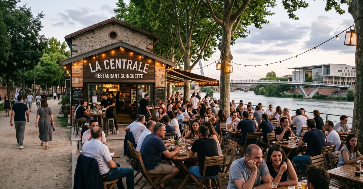 La Centrale restaurant guinguette – terrasse conviviale au bord de l'eau