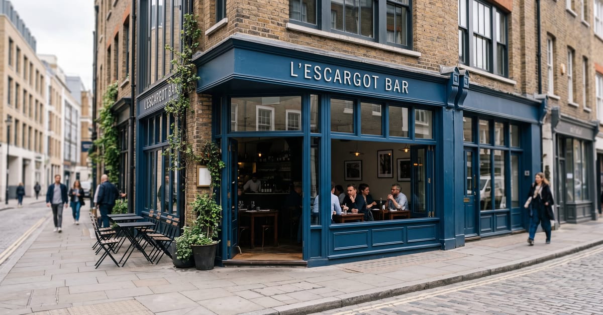 L'escargot bar : présentation élégante d'escargots dans un bar gastronomique moderne